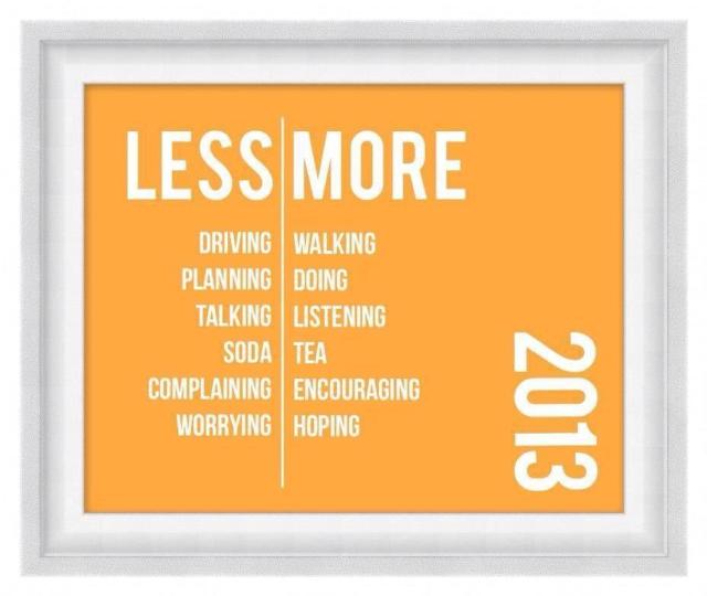 Less:More